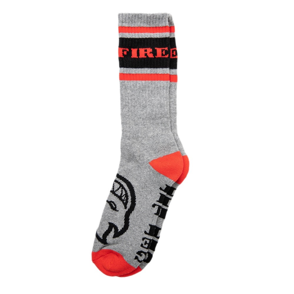 Spitfire Classic 87 Bighead Heather Black Red 1 Pair Mens Socks