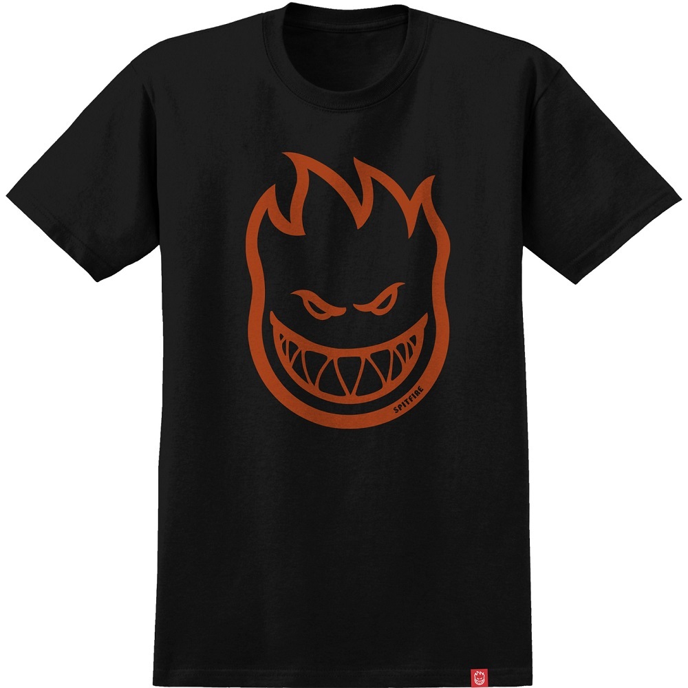 Spitfire Bighead Black Orange Youth T-Shirt [Size: S]