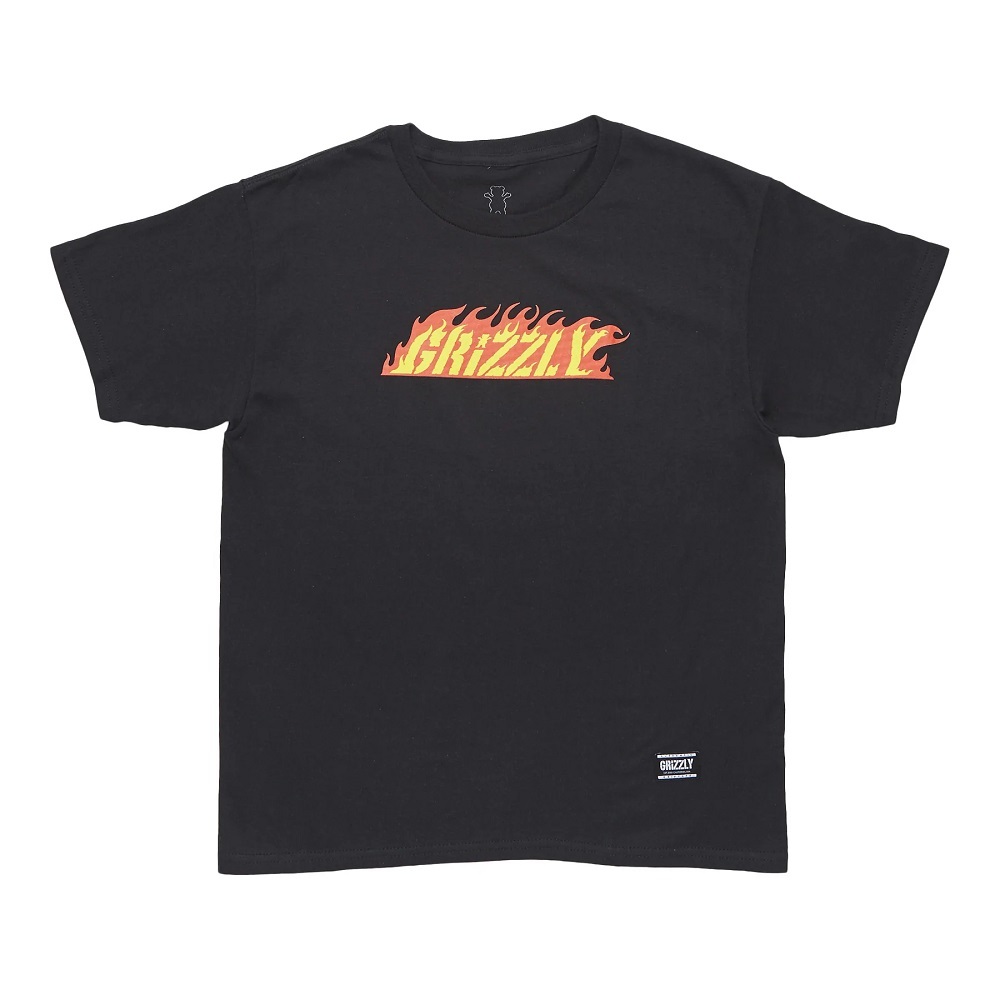 Grizzly Hot Rod Black Youth T-Shirt [Size: Youth M]
