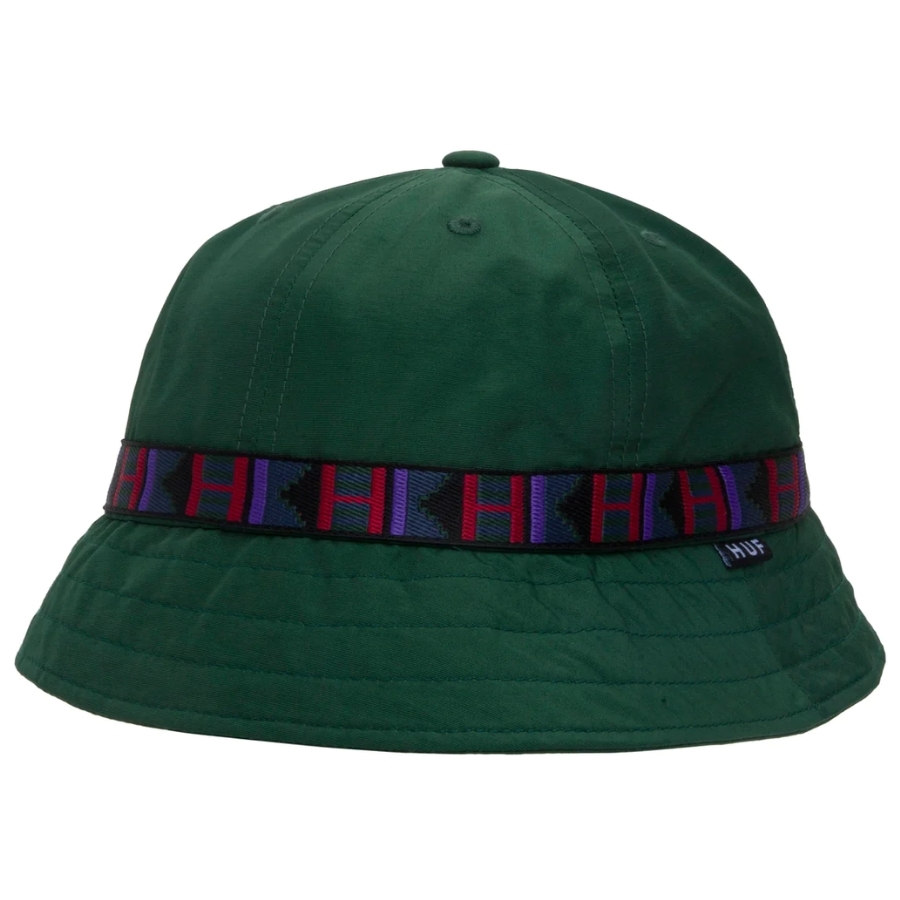 HUF Teton Bell Dark Green Bucket Hat