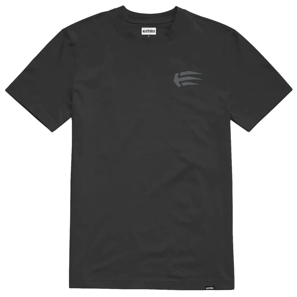 Etnies Joslin Black Grey Kids T-Shirt [Size: M]