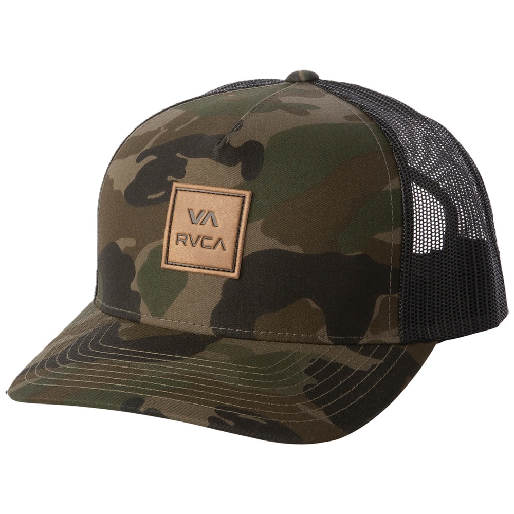 RVCA VA ATW Curved Brim Camo Trucker Hat