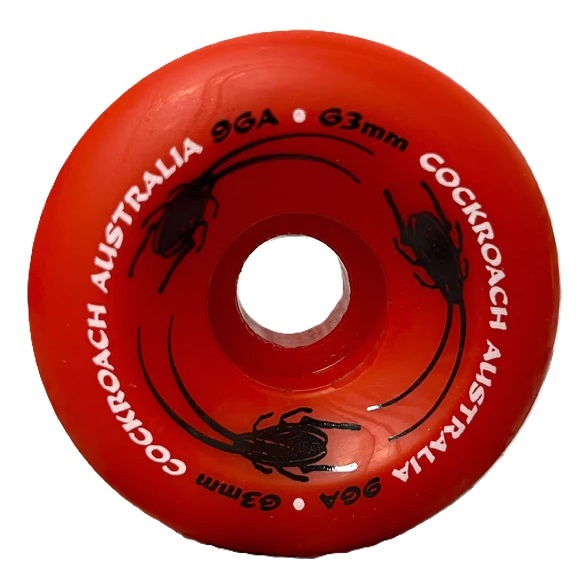 Cockroach Originals Red 96A 63mm Skateboard Wheels
