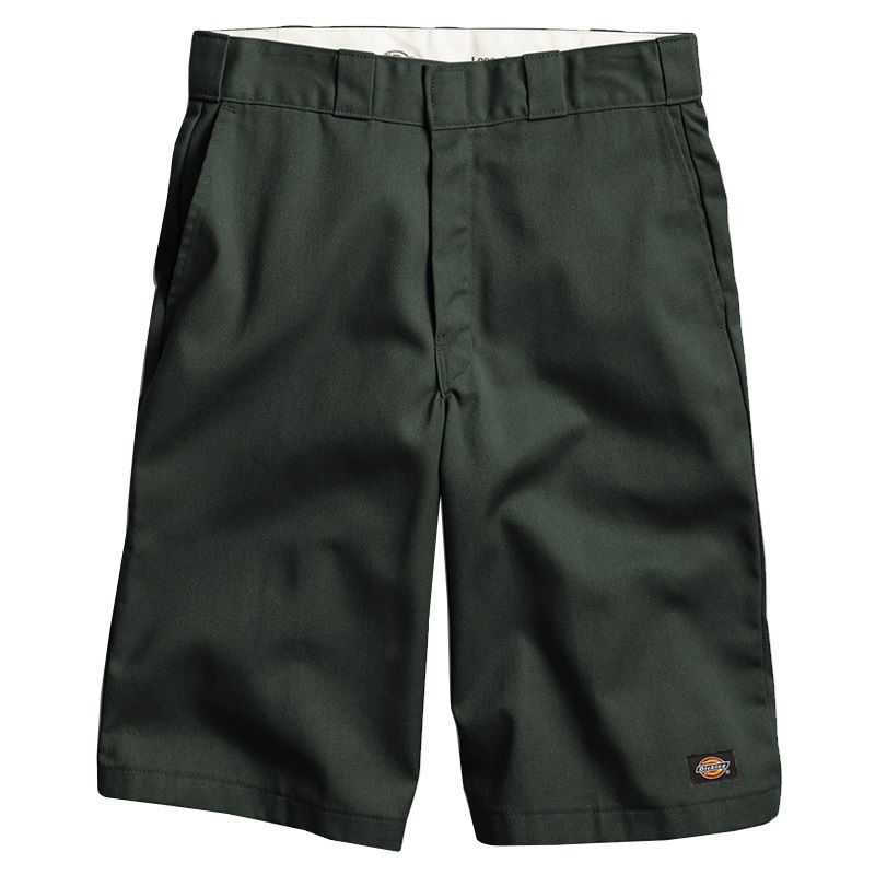 Dickies 42283 Multi Use Pocket Olive Green Shorts [Size: 34]