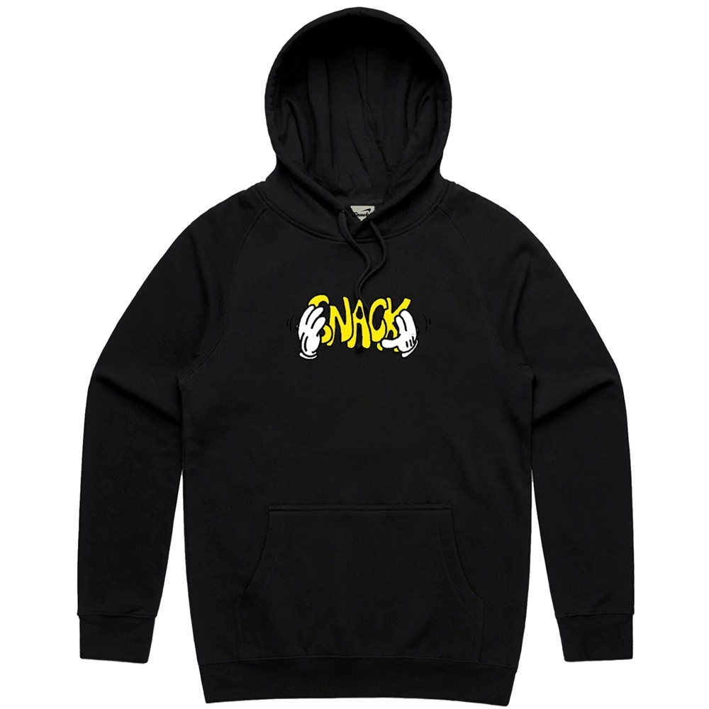 Snack Skateboards Good Hands Embroidered Black Hoodie [Size: S]