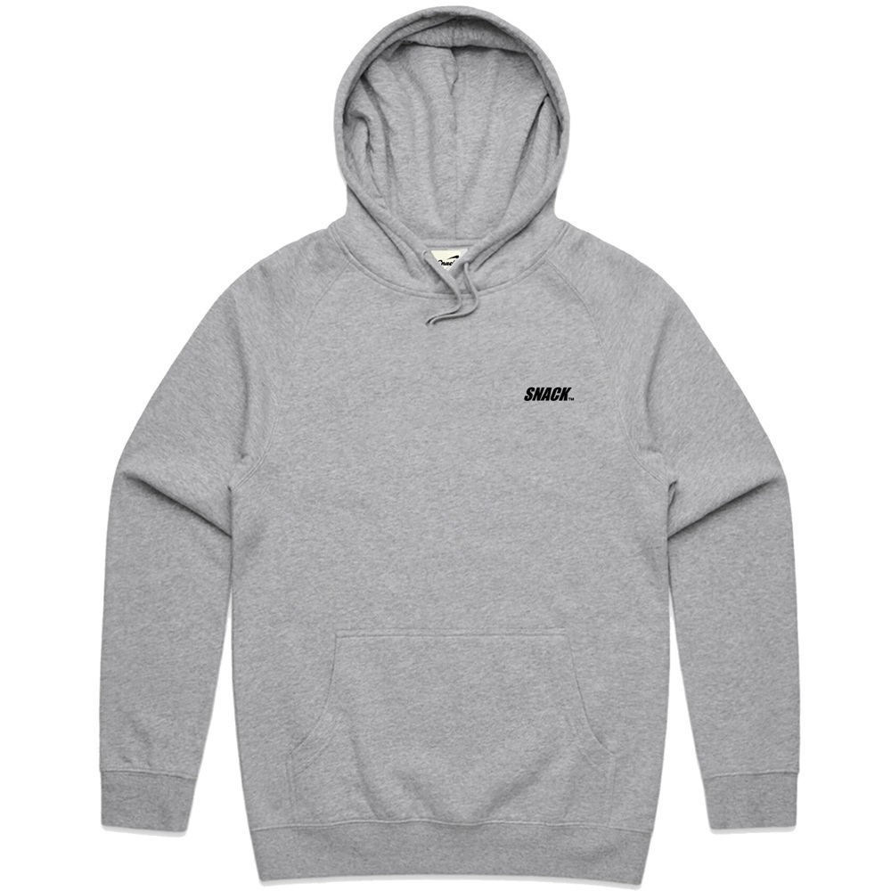 Snack Skateboards Back Off Grey Hoodie [Size: XL]