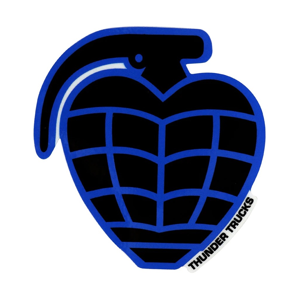 Thunder Trucks Grenade Diecut Small Skateboard Sticker [Colour: Blue Black]