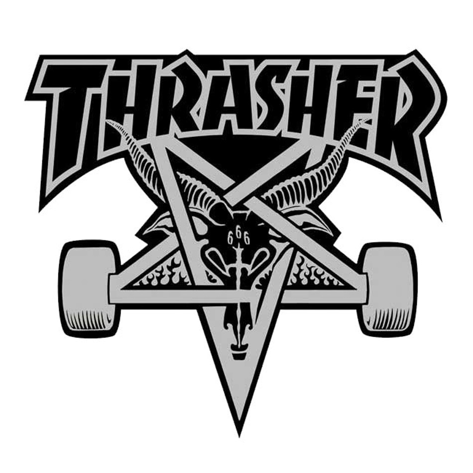 Thrasher Skategoat Die Cut Sticker [Colour: Black]