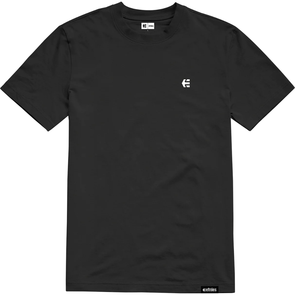 Etnies Team Embroidery Black T-Shirt [Size: S]