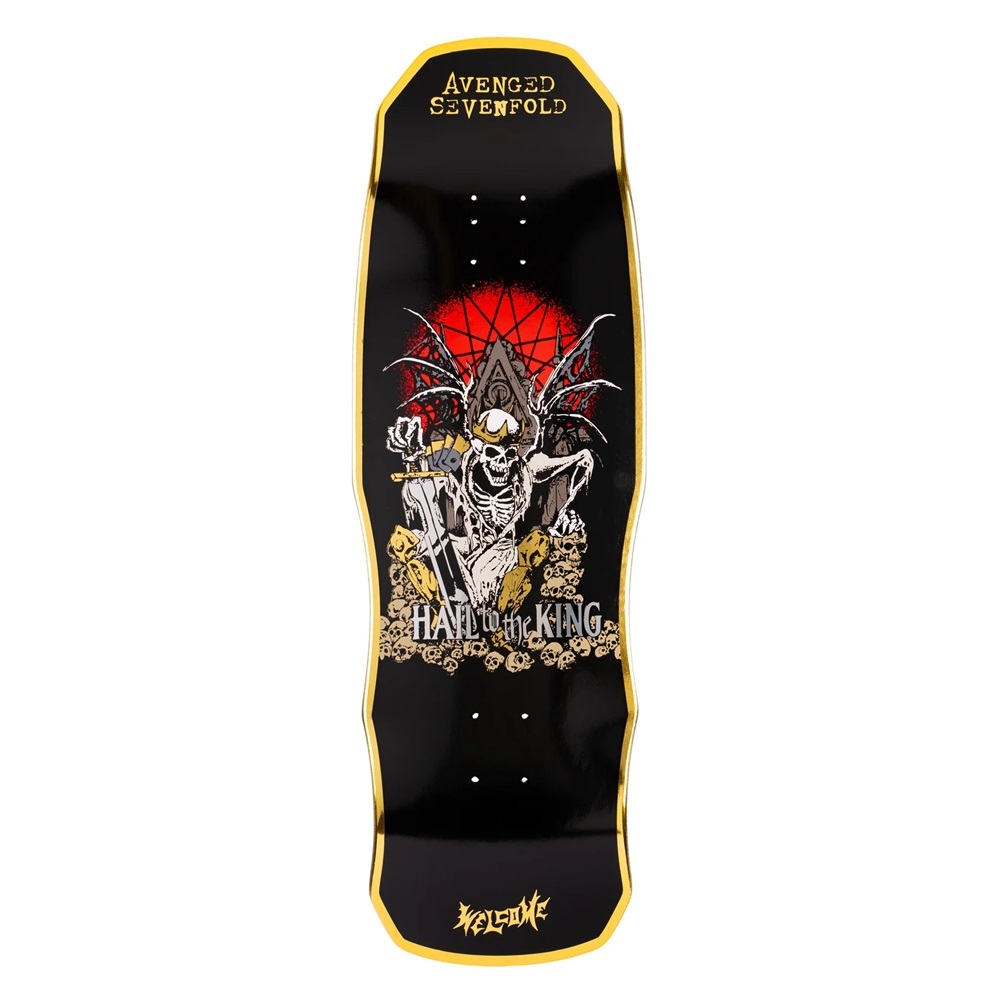 Welcome X Avenged Sevenfold Hail To The King On Dark Lord 9.75 Skateboard Deck