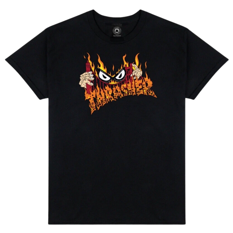 Thrasher Sucka Free Black T-Shirt [Size: M]