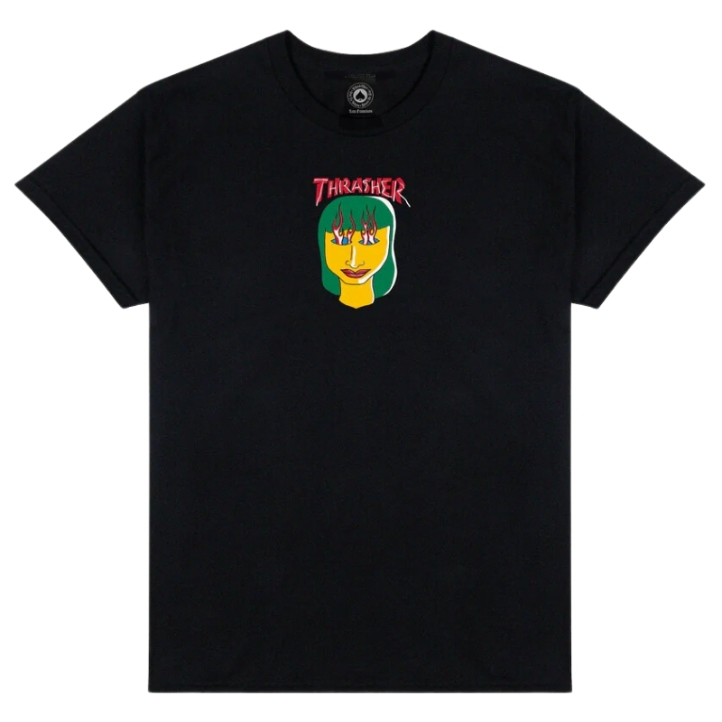 Thrasher Talk Shit Black T-Shirt [Size: M]