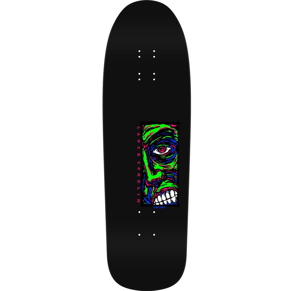 Powell Peralta Lance Conklin Face Blacklight 9.75 Skateboard Deck