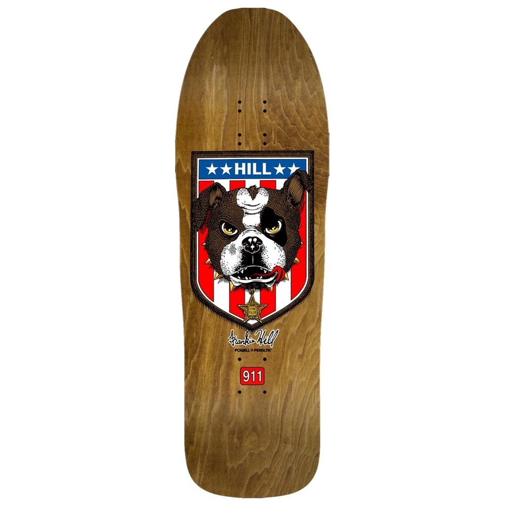 Powell Peralta Frankie Hill Bulldog Brown 10.0 Skateboard Deck
