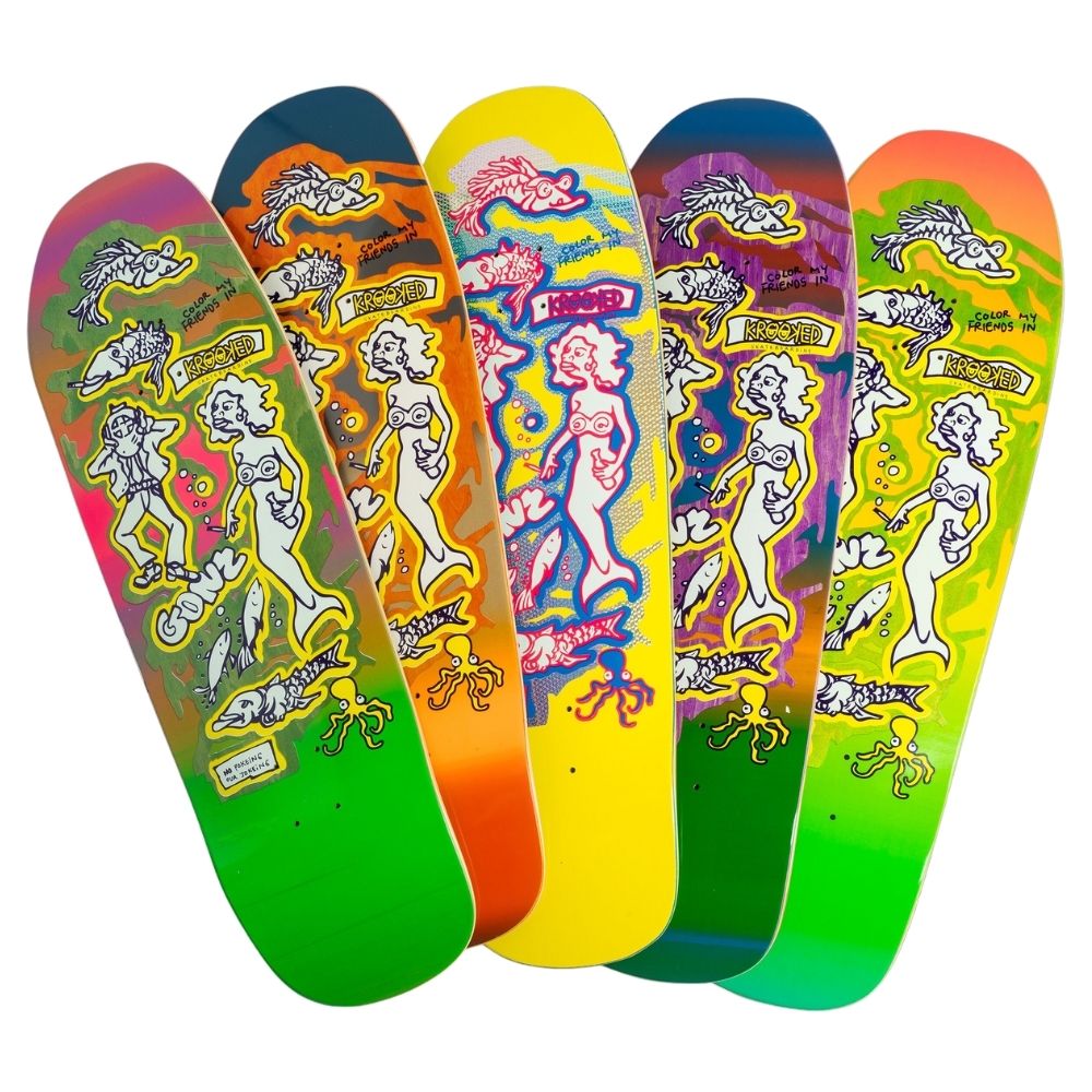 Krooked Color My Friends Gonz Skate Shop Day Blind Bag 9.81 Skateboard Deck