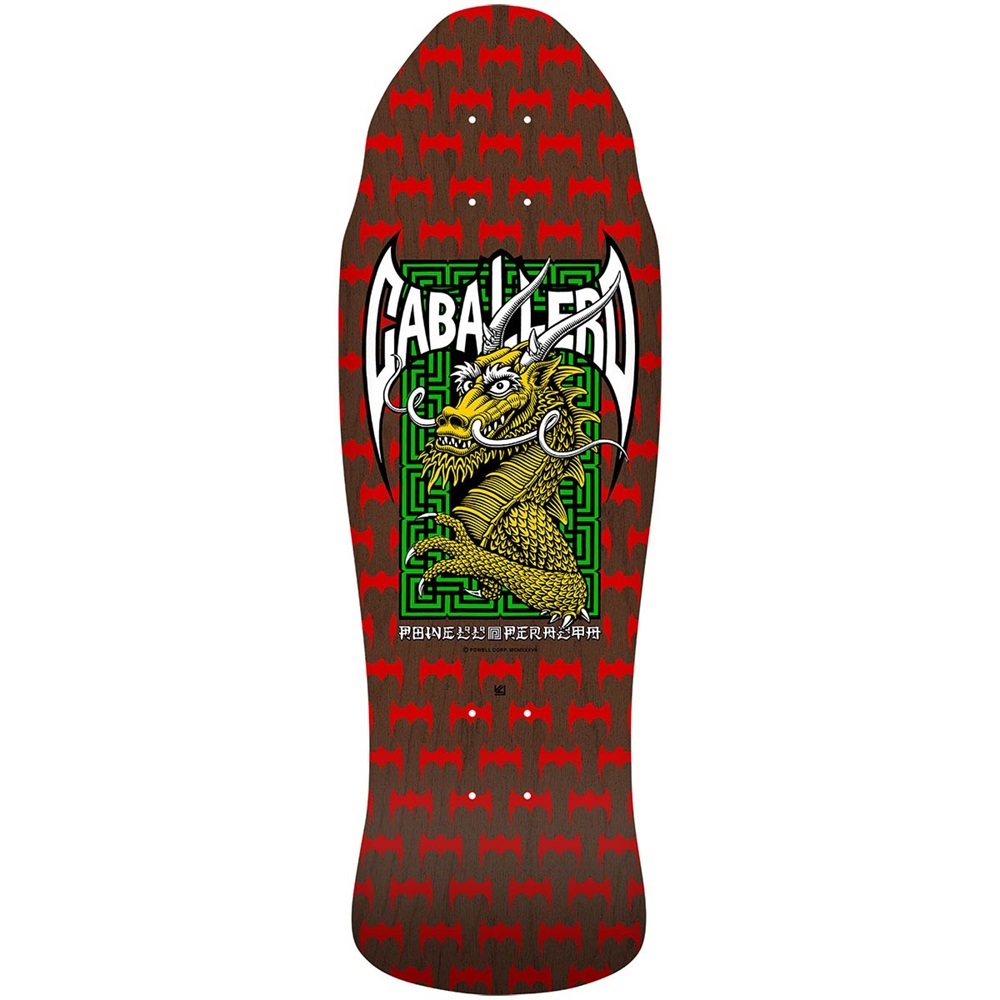 Powell Peralta Steve Caballero Cab Street Dragon Brown Red 9.625