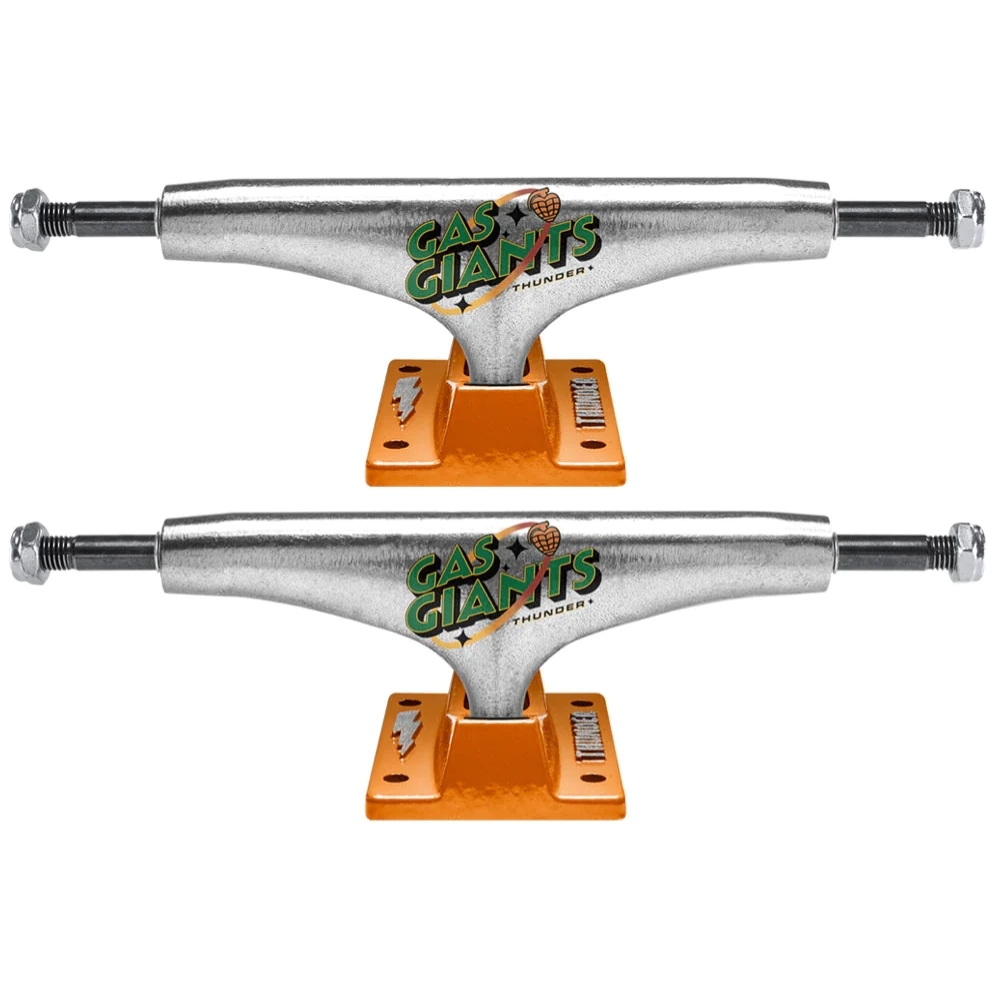 Thunder Gas Giants Polished Orange Set Of 2 Skateboard Trucks [Size: 147]