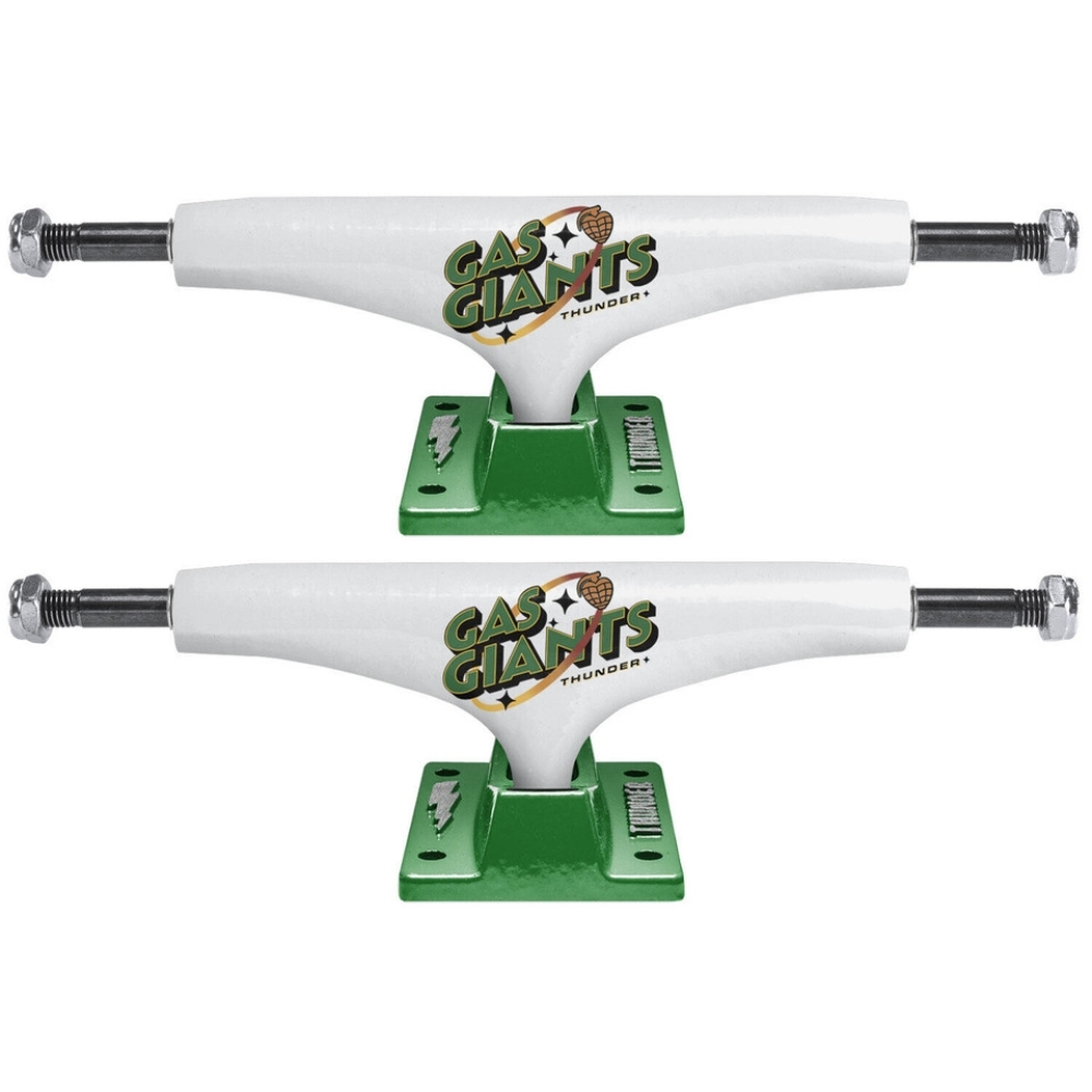 Thunder Gas Giants White Green Set Of 2 Skateboard Trucks [Size: 147]