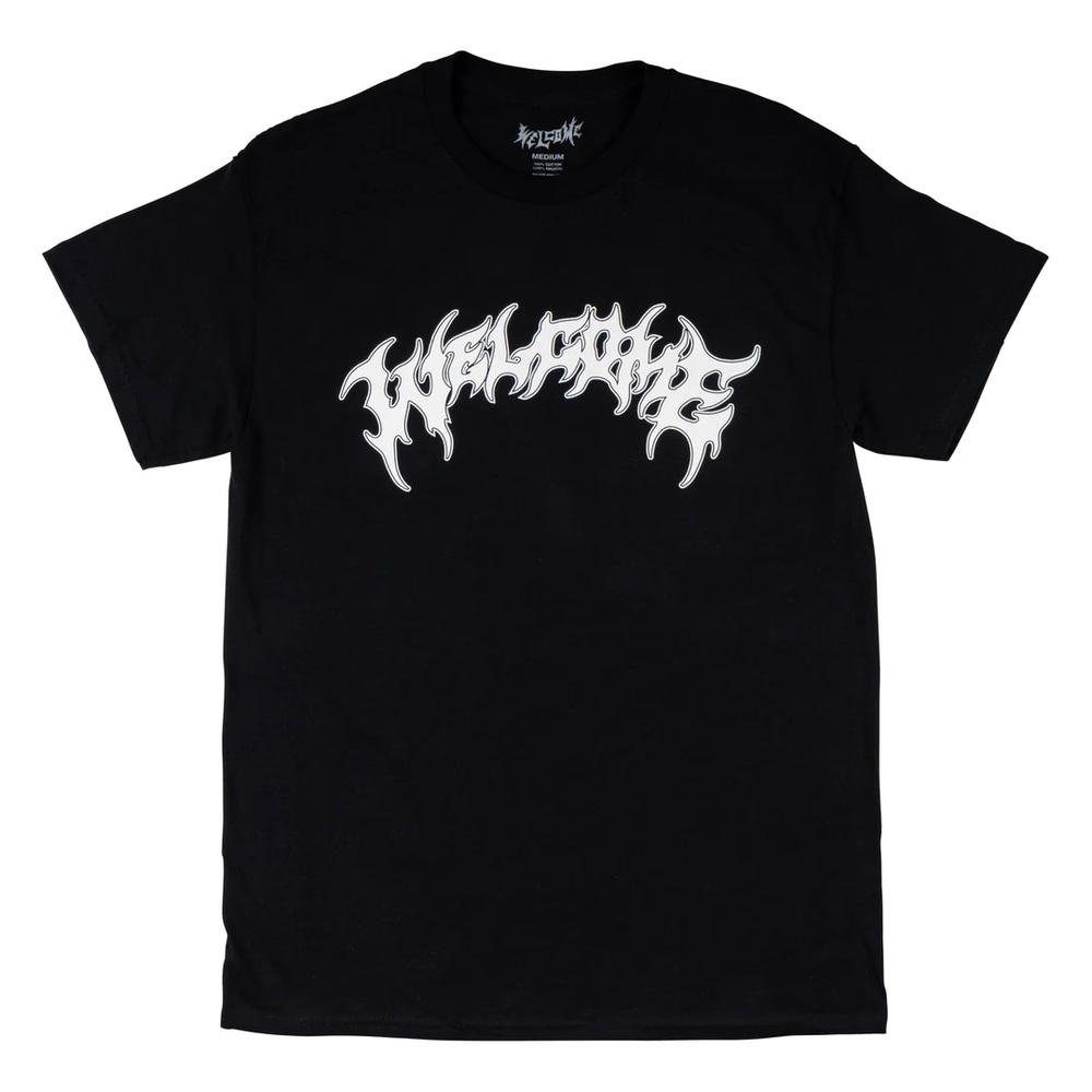 Welcome Skateboards Barb Black T-Shirt [Size: S]