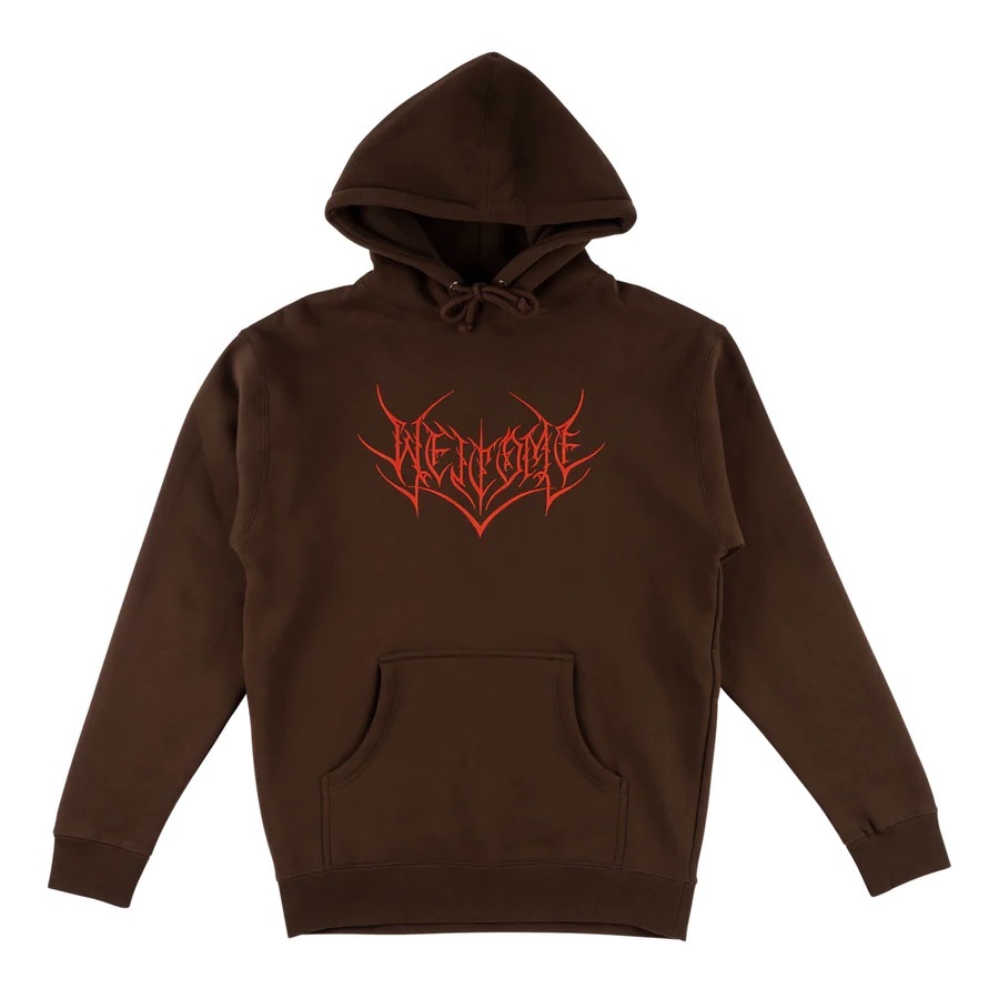 Welcome Skateboards Big Splinter Brown Red Hoodie [Size: S]