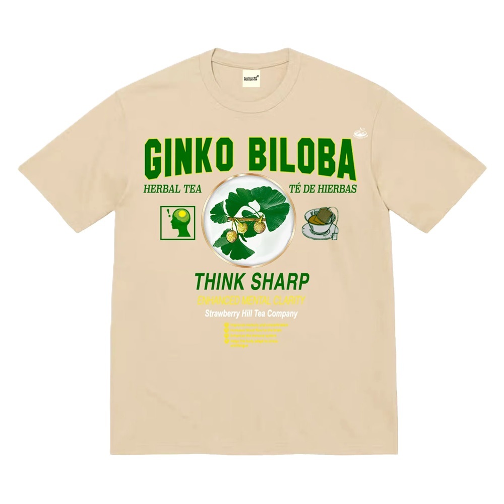 Strawberry Hill Philosophy Club Ginko Biloba Cream T-Shirt [Size: S]