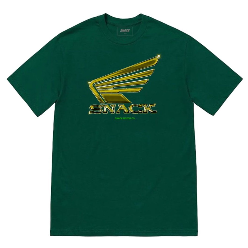 Snack Skateboards Chrome Wings Pine T-Shirt [Size: M]