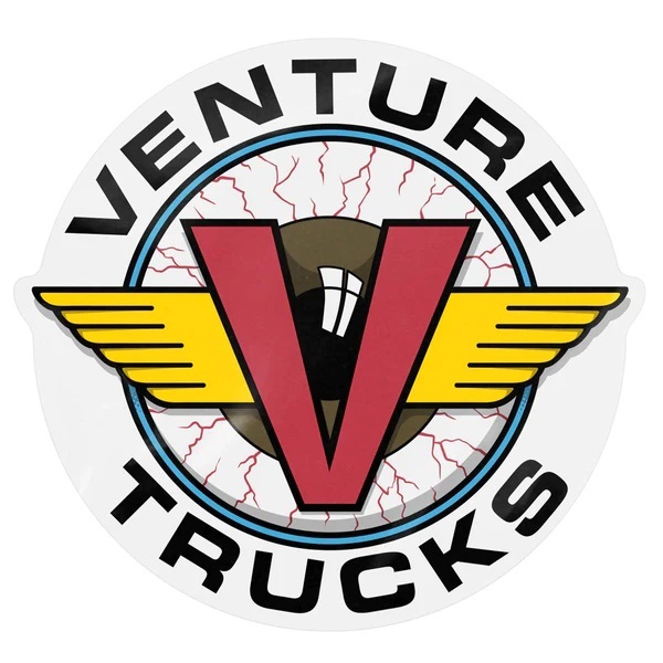 Venture Bloodshot Small Skateboard Sticker