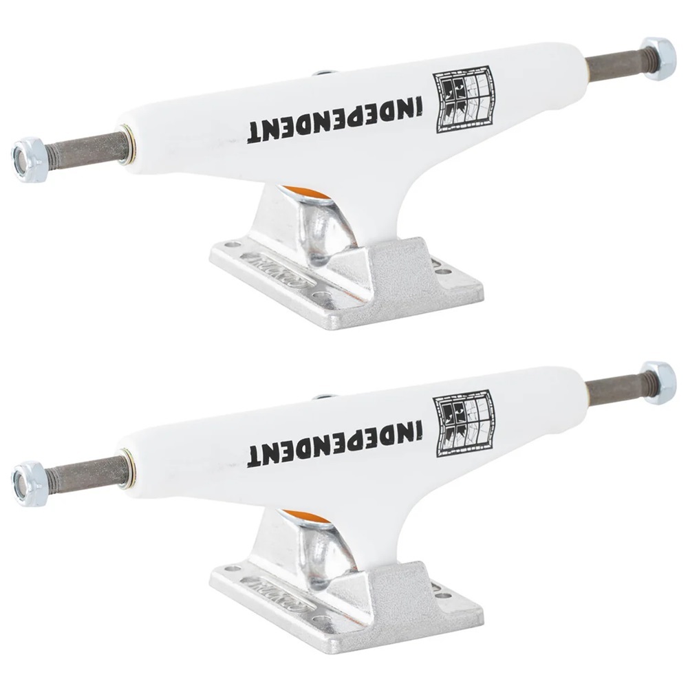 Independent Pro Evan Smith White Silver Set Of 2 Skateboard Trucks [Size: 139]