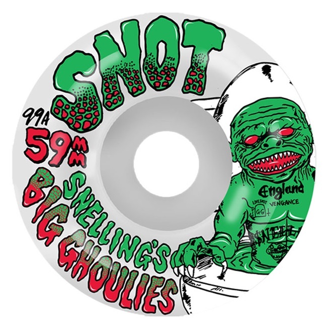 Snot Wheel Co Snellings Big Ghoulies Glow In The Dark 99A 59mm Skateboard Wheels