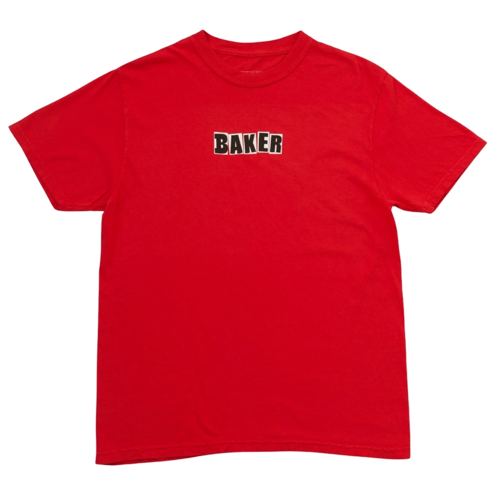Baker Brand Logo Red Wash T-Shirt [Size: M]