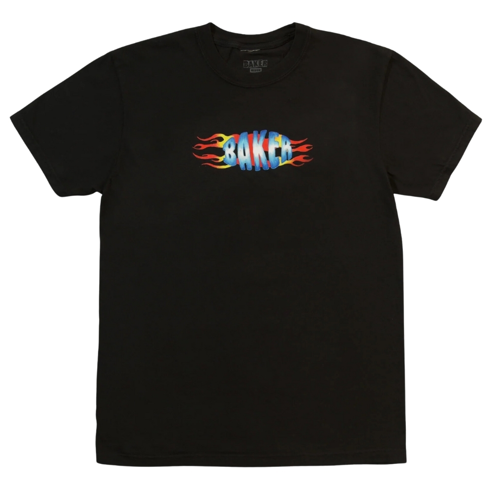 Baker Flames Black Wash T-Shirt [Size: S]