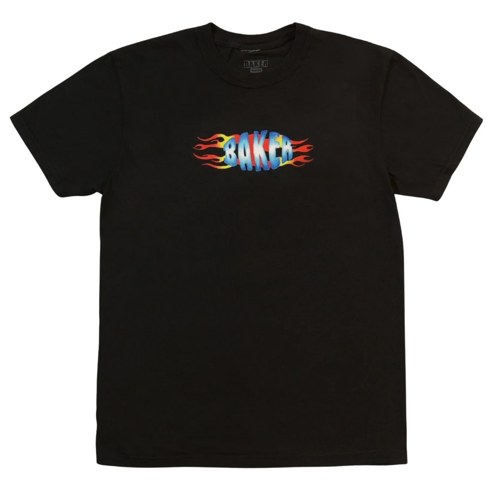 Baker Flames Black Wash T-Shirt [Size: M]