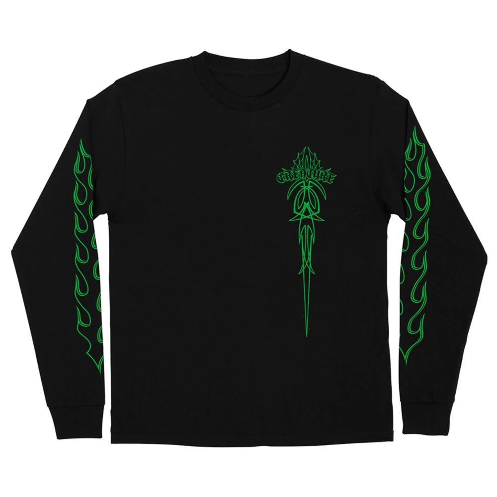 Creature To The Grave Black Long Sleeve Shirt [Size: XL]