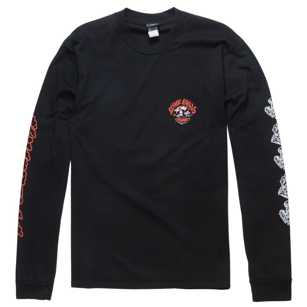 Santa Cruz Toxic Trip Slime Balls Black Long Sleeve Shirt [Size: S]