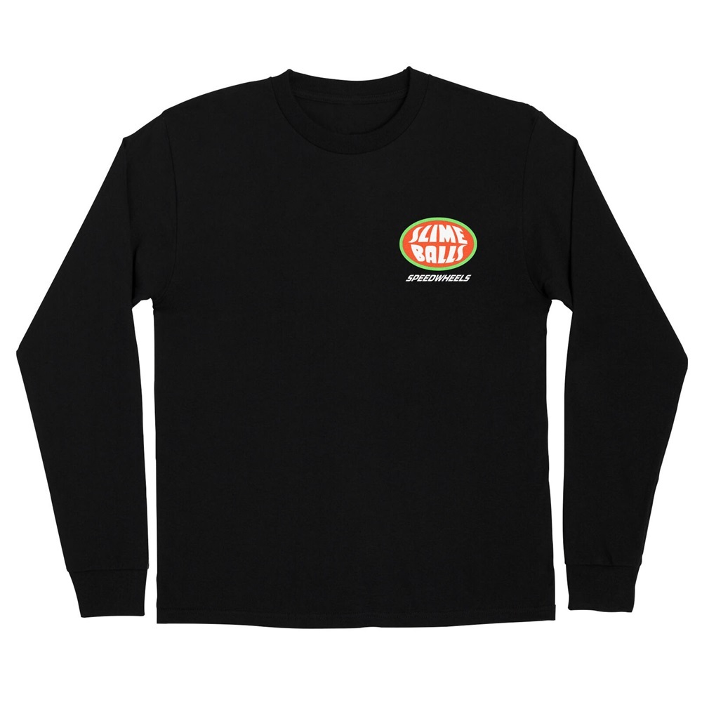 Santa Cruz Slime Balls Speed Screamer Black Long Sleeve Shirt [Size: L]