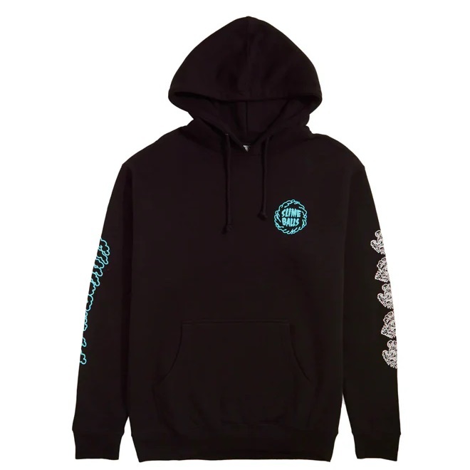 Slime Balls Mono Splat Black Hoodie [Size: S]