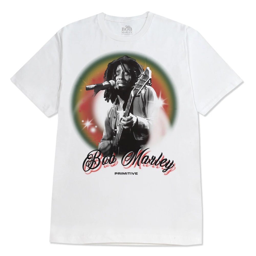 Primitive Bob Marley Dreams White T-Shirt [Size: L]