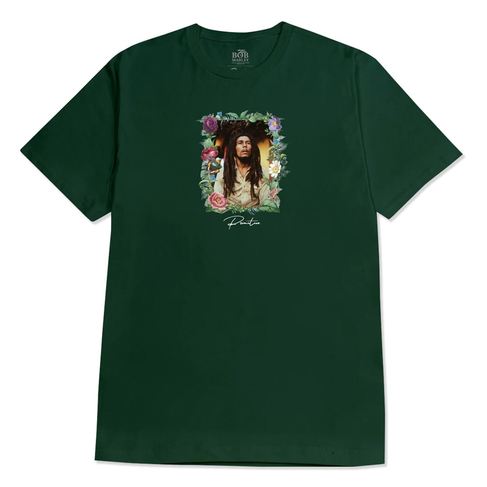 Primitive Bob Marley Everlasting Forest Green T-Shirt [Size: L]