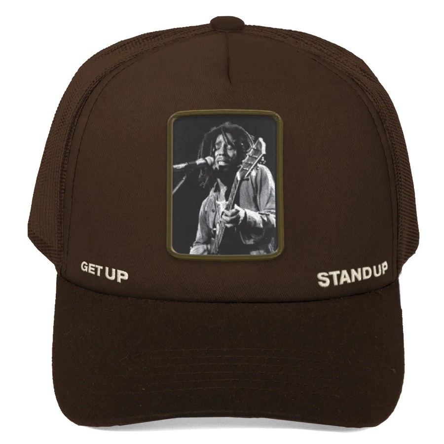 Primitive Bob Marley Forever Brown Trucker Hat