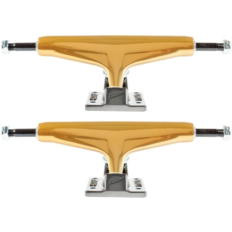 Tensor Mag Light Glossy Gold Gunmetal Set Of 2 Skateboard Trucks [Size: 5.25]
