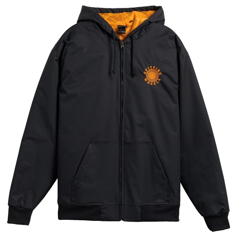 Spitfire OG Classic Black Orange Nylon Jacket [Size: S]