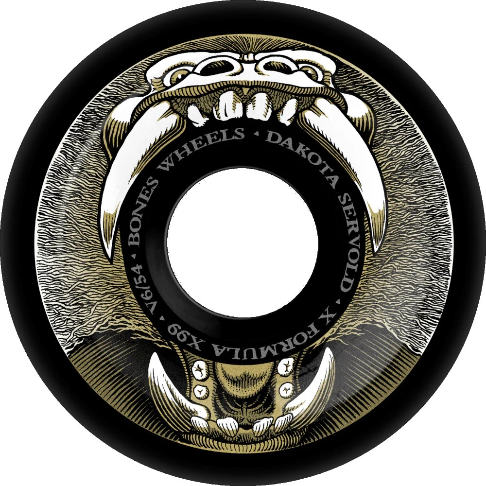 Bones X-Formula Servold Baboonatic Wide Cut V6 99A 54mm Skateboard Wheels