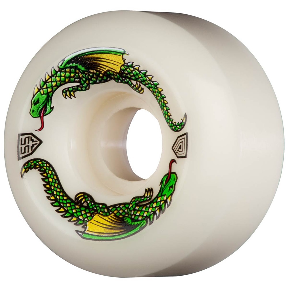 Roues De Skate Powell Peralta Dragon Formula 52mm 93A Sidecut Blanches - Neuf Sous Blister