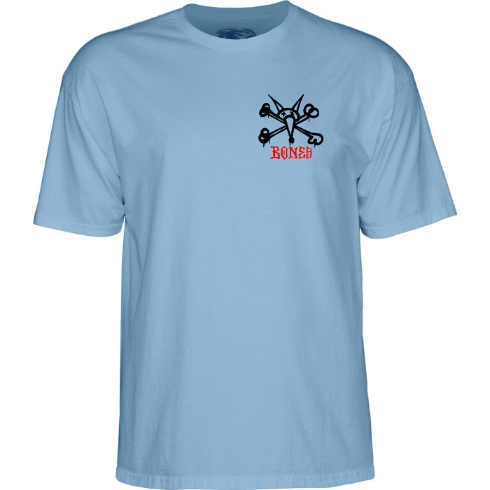 Powell Peralta Rat Bones Carolina Blue Youth T-Shirt [Size: Youth M]