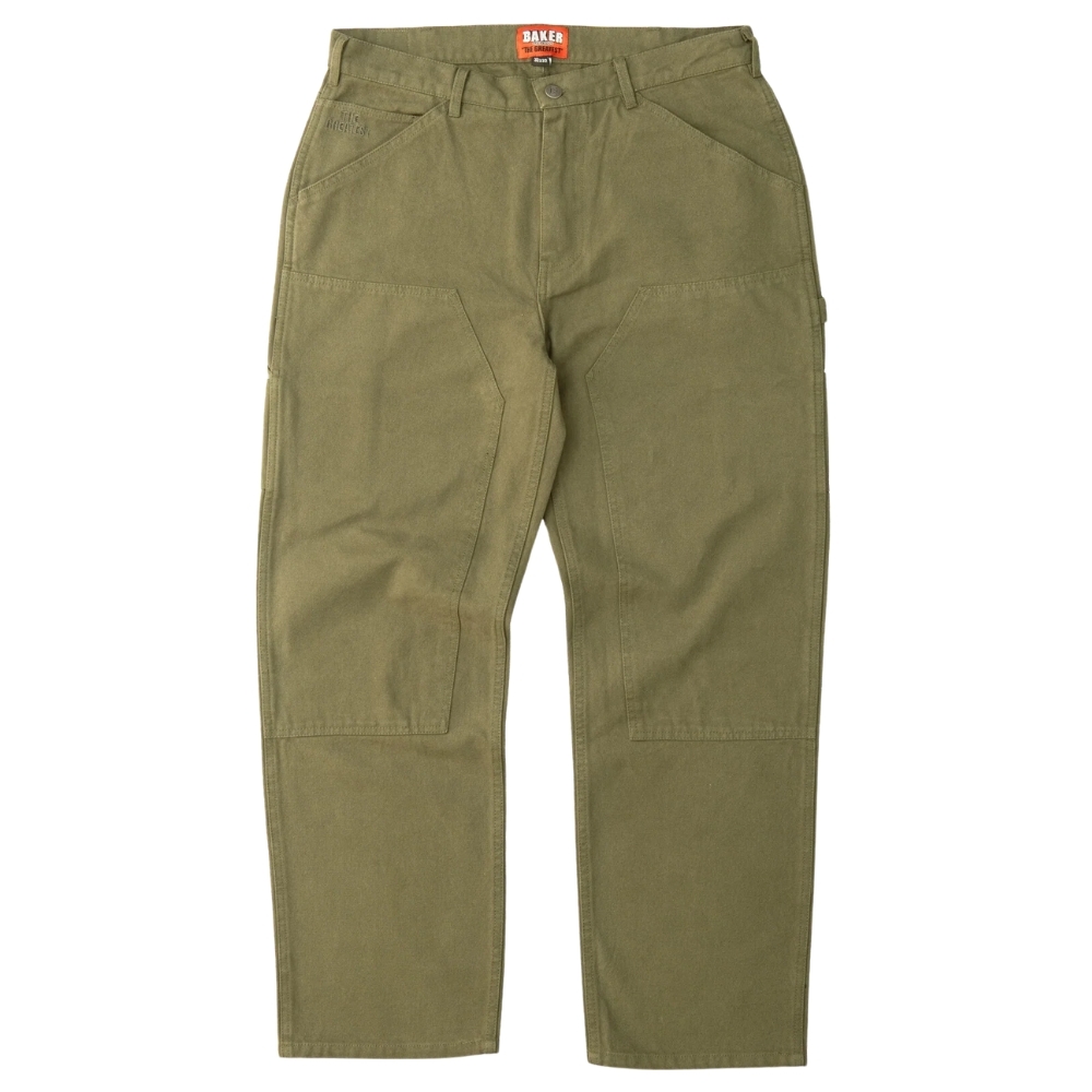 Baker Field Boss Double Knee Olive Pants [Size: 28]