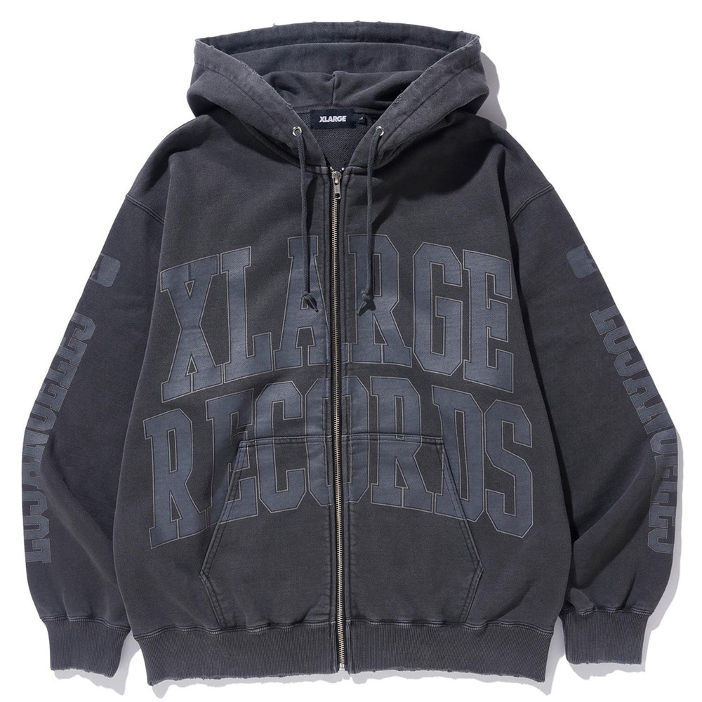 XLarge Pigment College Logo Black Zip Hoodie [Size: S]