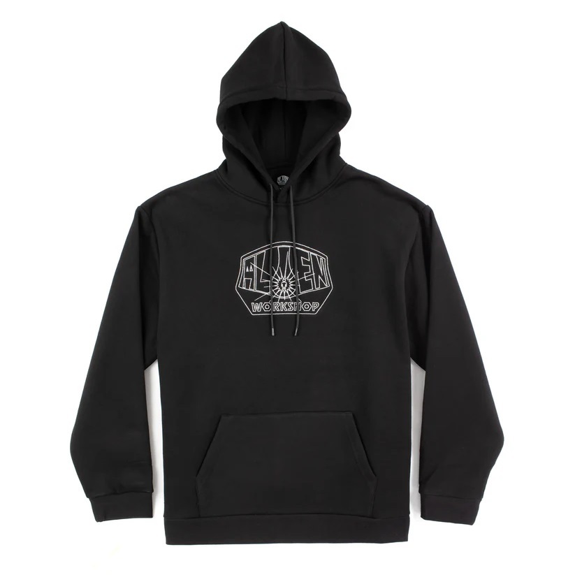 Alien Workshop OG Logo Lines Black Hoodie [Size: S]