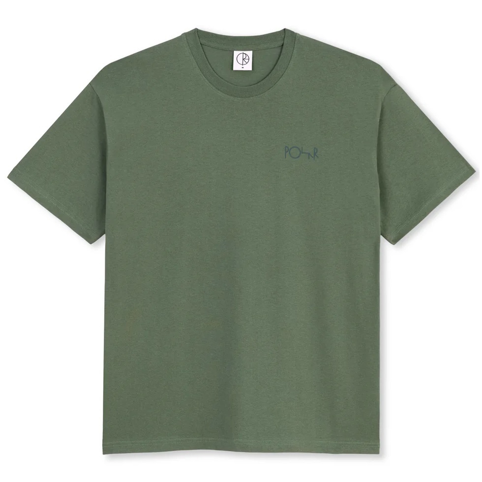 Polar Skate Co Stroke Logo Jade Green Dark Green T-Shirt [Size: S]