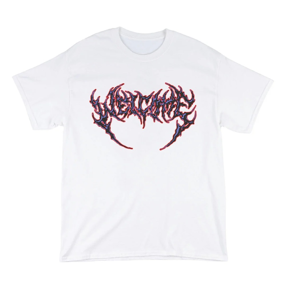 Welcome Skateboards Fang White Purple Red T-Shirt [Size: S]