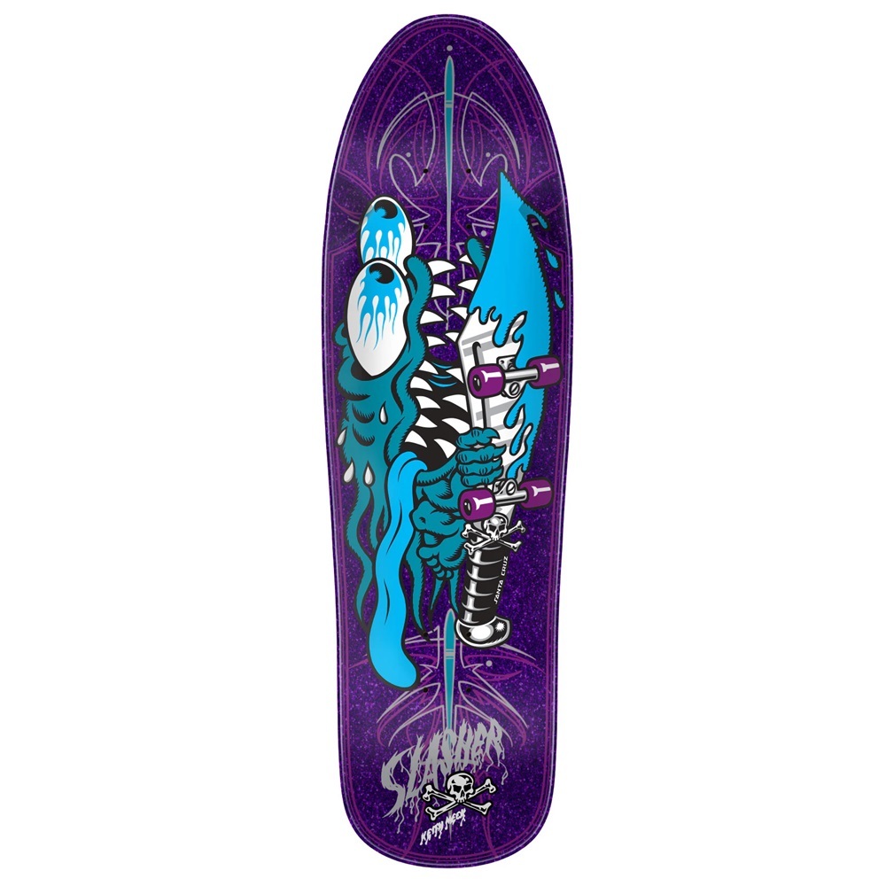 Santa Cruz Meek Pinstripe Slasher 9.23 Skateboard Deck